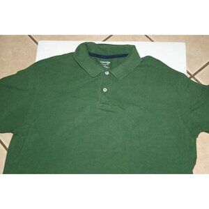 St John's Bay shirt mens XL polo short sleeve green